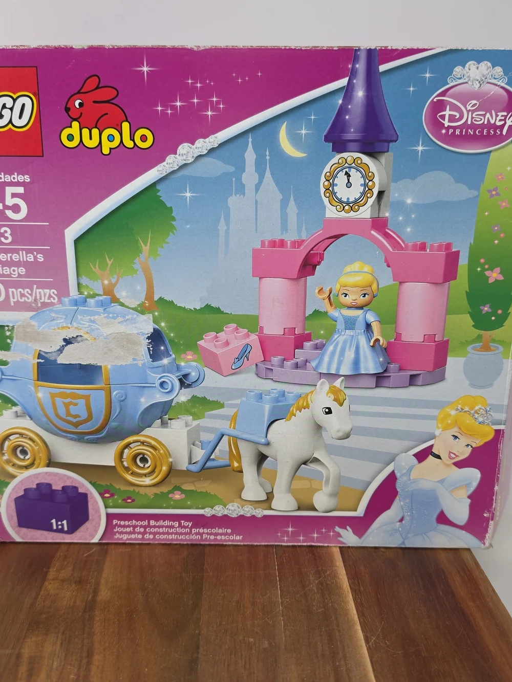 Lego Duplo Cinderella Carriage Playset - Pink, Blue & Gold